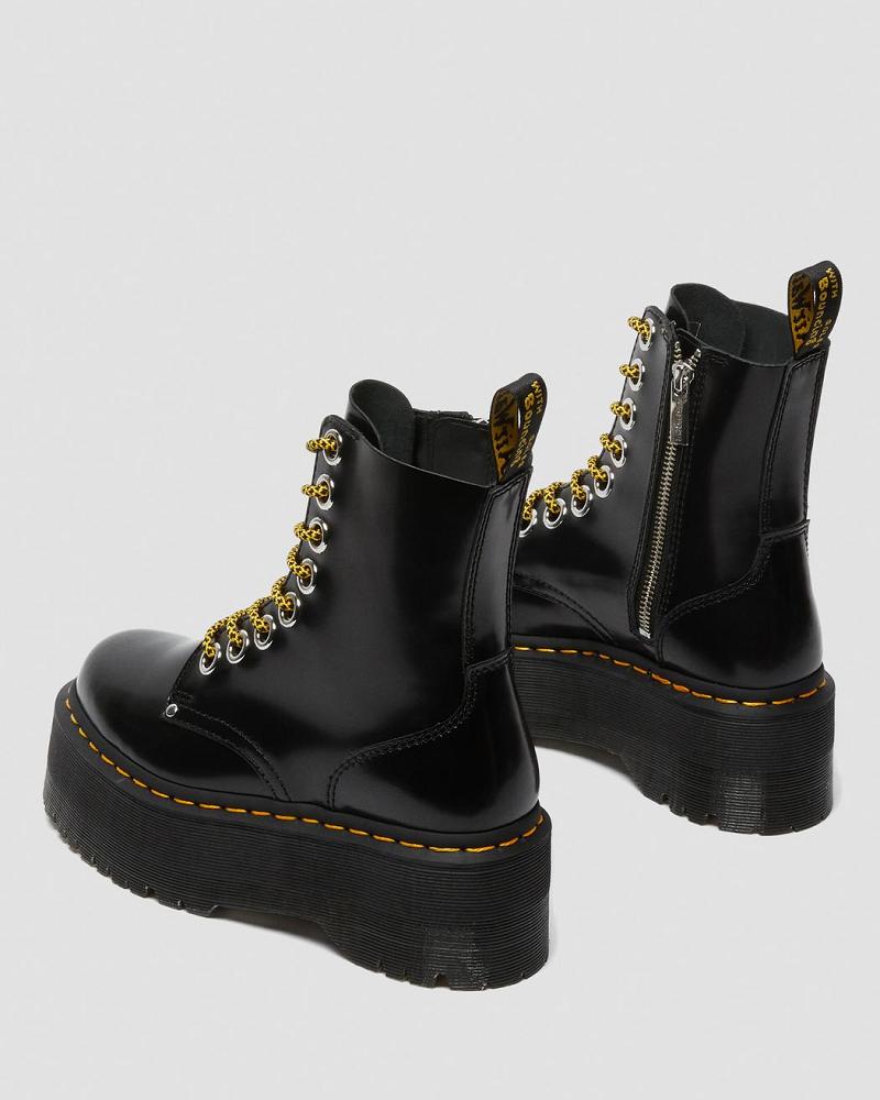 Black Women's Dr Martens Jadon Max Platform Boots | CA 239ILH